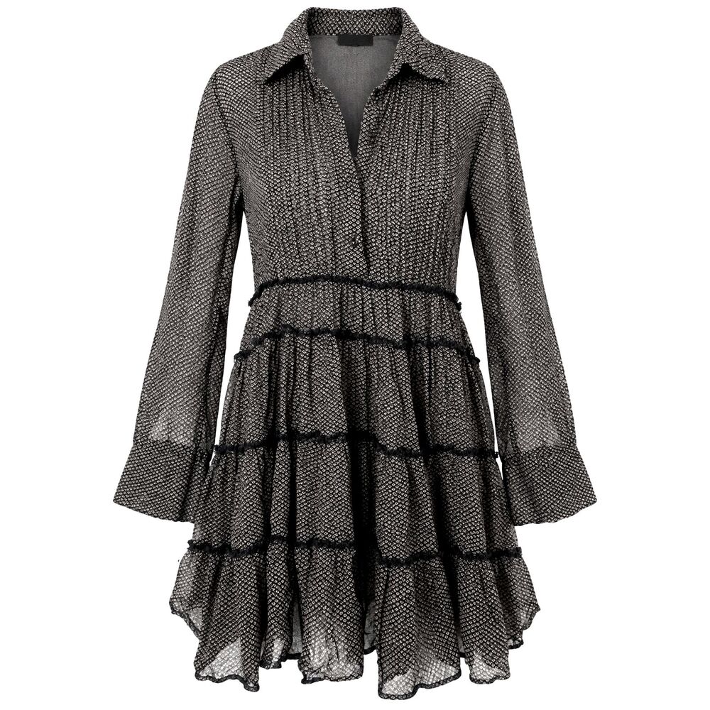 Denim & Supply Ralph Lauren Navy Mini Tiered Dress - M